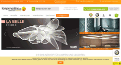 Desktop Screenshot of lampenonline.de